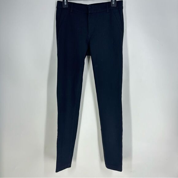 KUT FROM THE KLOTH Mia Ankle Skinny Pants Ponte Knit High Rise Black Sz 4 - Picture 1 of 8